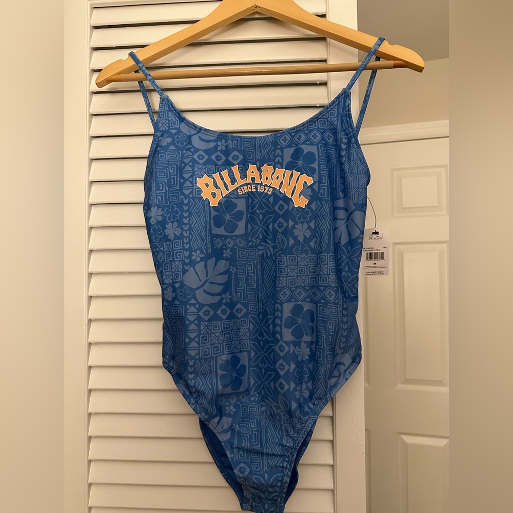 Billabong Blue Beach Babe One Piece Swimsuit